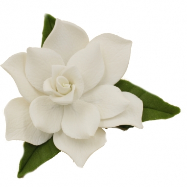 Kwiat cukrowy gardenia biała do dekoracji tortu 1 szt.